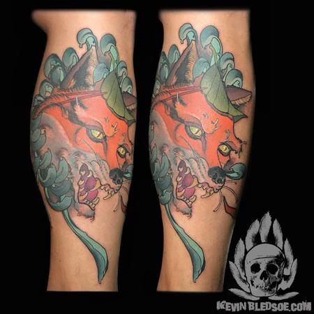 Tattoos - Kitsune Chrysanthemum - 133479